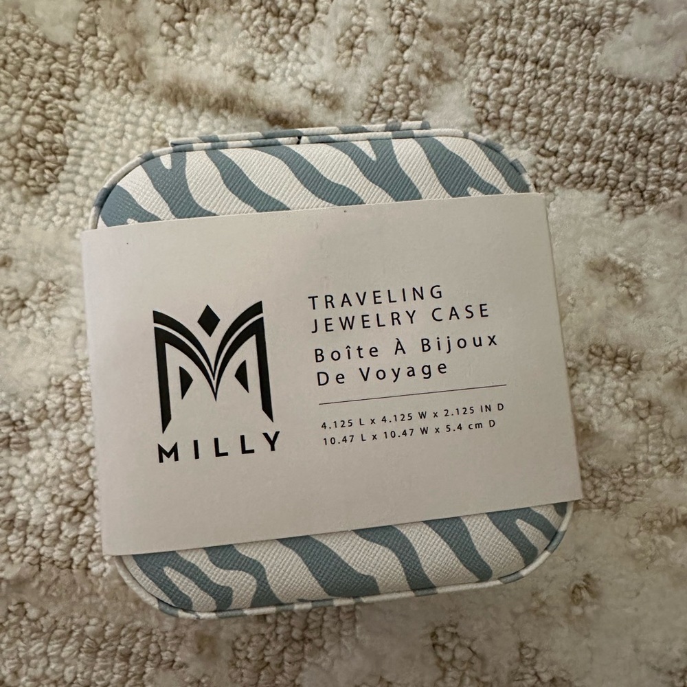 Milly Zebra Print Jewelry Case